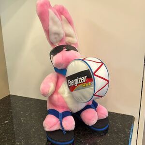 Energizer Bunny Plush Stuffed Animal Vintage Advertising 1995 Base Drum Rabbit.